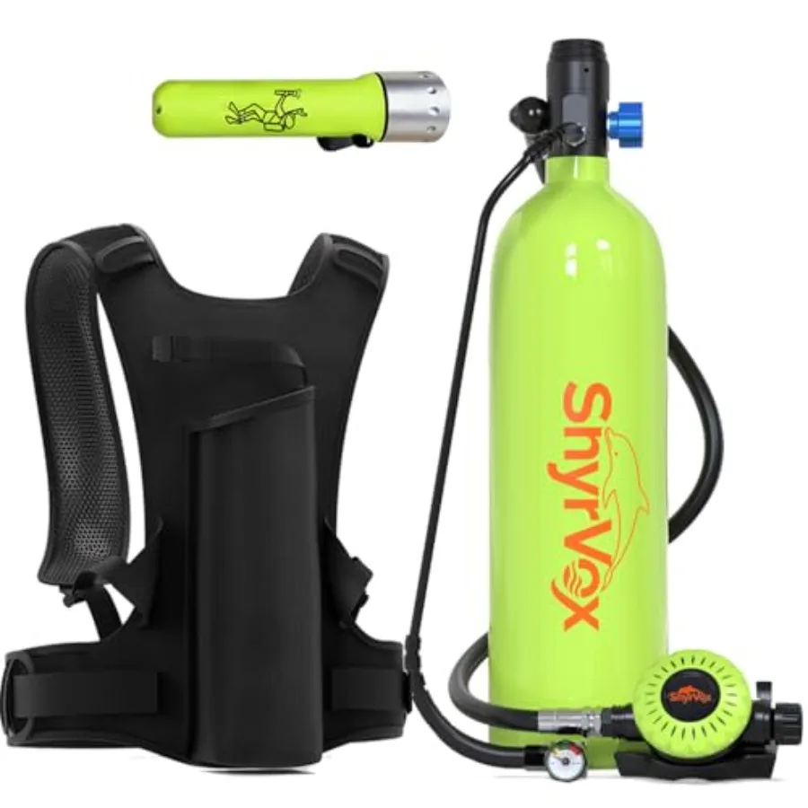 Travel diving gear scuba tank for underwater activities, aluminum alloy, matte black, 1.9L capacity, 200bar pressure, 30-35min
Travel diving gear scuba tank for underwater activities, aluminum alloy, matte black, 1.9L capacity, 200bar pressure, 30-35min