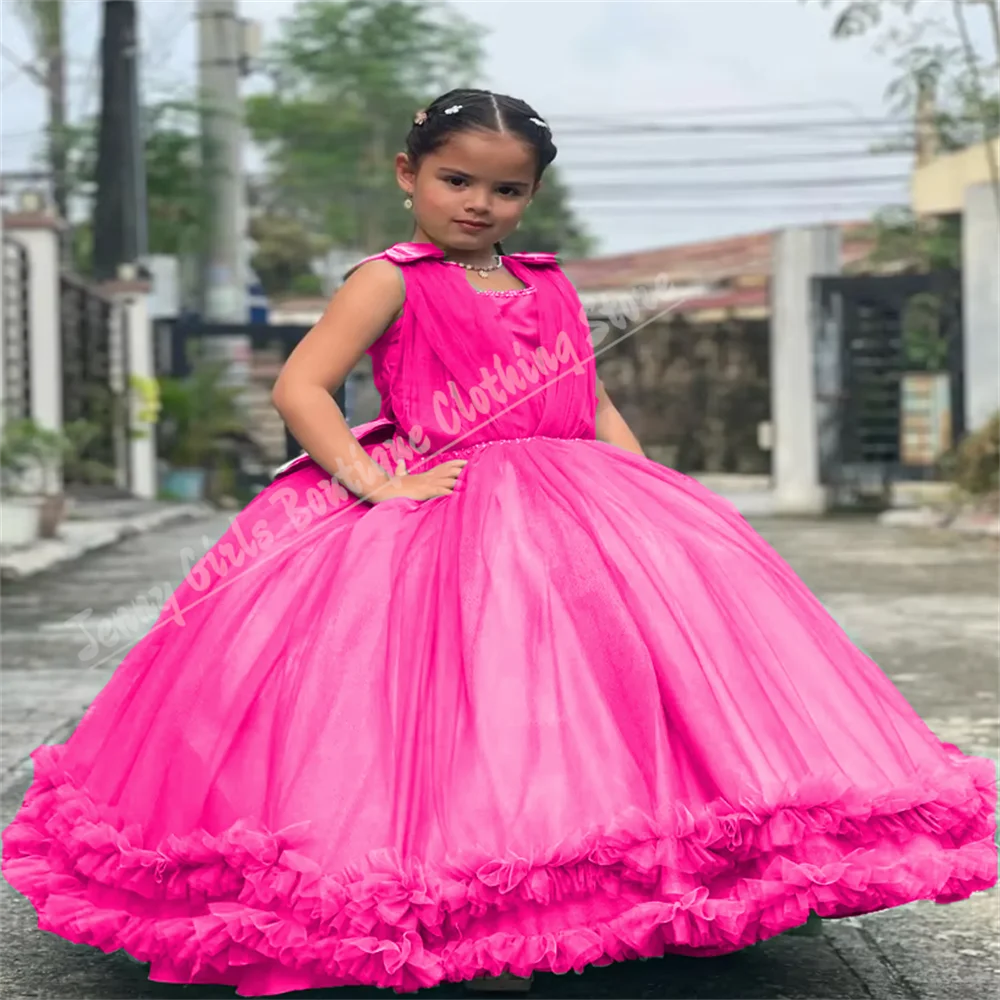 Baby Girl Dress Fluffy Bow Long Pleated Children's Wedding Party First Communion Beauty Pageant Official Event Dress
Baby Girl Dress Fluffy Bow Long Pleated Children's Wedding Party First Communion Beauty Pageant Official Event Dress