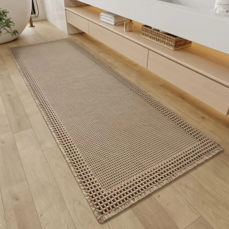Waffle Bathroom Runner Rugs Super Absorbent Bath Mat Non Slip Washable Quick Dry Upgraded Ultra Soft Boho Bath Rugs with Tassel
Waffle Bathroom Runner Rugs Super Absorbent Bath Mat Non Slip Washable Quick Dry Upgraded Ultra Soft Boho Bath Rugs with Tassel