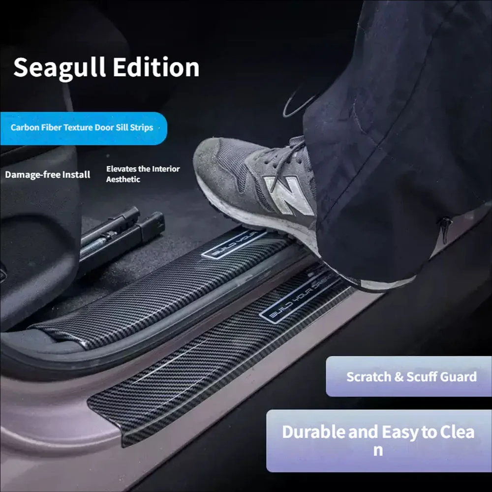 For BYD Seagull Door Sill Scuff Threshold Guard Plate Anti-scratch Sticker Accessorie
For BYD Seagull Door Sill Scuff Threshold Guard Plate Anti-scratch Sticker Accessorie
