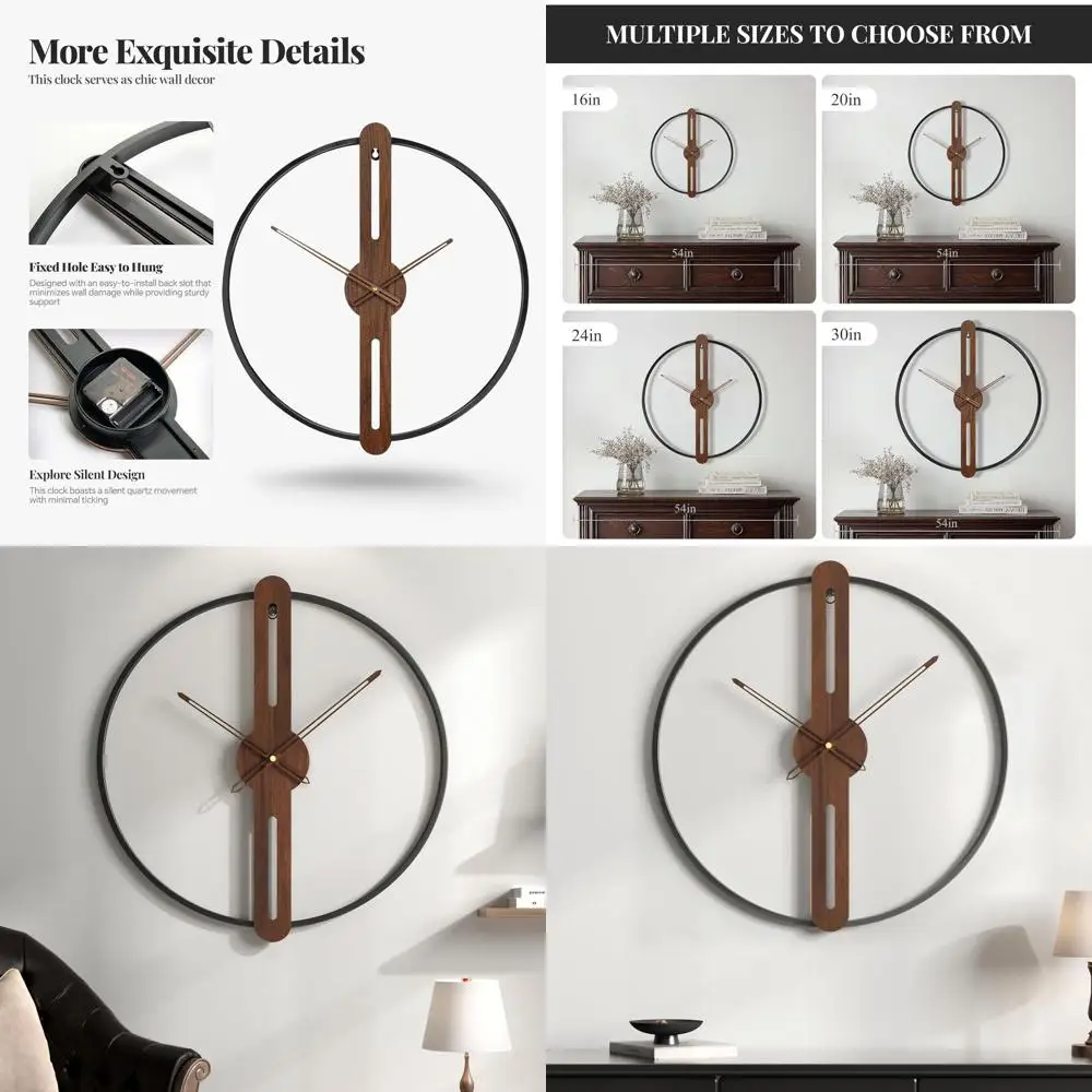 Современные 24-бесшумные настенные часы на батарейках, минималистичный дизайн в деревенском стиле для гостиной, офиса, спальни, кухни
Современные 24-бесшумные настенные часы на батарейках, минималистичный дизайн в деревенском стиле для гостиной, офиса, спальни, кухни
