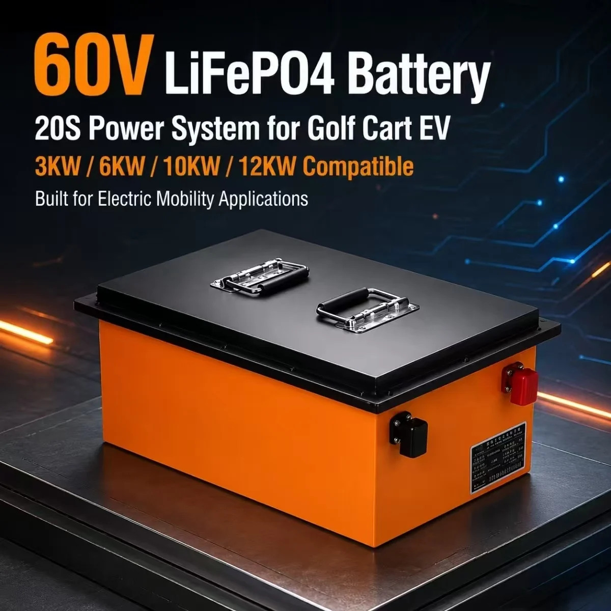 20S Lifepo4 Battery 60V 50Ah 70Ah 90Ah 100Ah 150Ah 180Ah 200Ah 300Ah Lithium Batteria for 3KW 6KW 10KW 12KW Golf Cart EV
20S Lifepo4 Battery 60V 50Ah 70Ah 90Ah 100Ah 150Ah 180Ah 200Ah 300Ah Lithium Batteria for 3KW 6KW 10KW 12KW Golf Cart EV