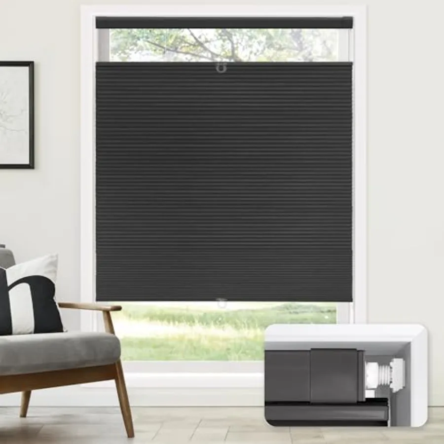 No Tools No Drill Cordless Cellular Shades, Top Down Bottom Up TDBU Honeycomb Shades for Home, Blackout Light Blocking Thermal
No Tools No Drill Cordless Cellular Shades, Top Down Bottom Up TDBU Honeycomb Shades for Home, Blackout Light Blocking Thermal