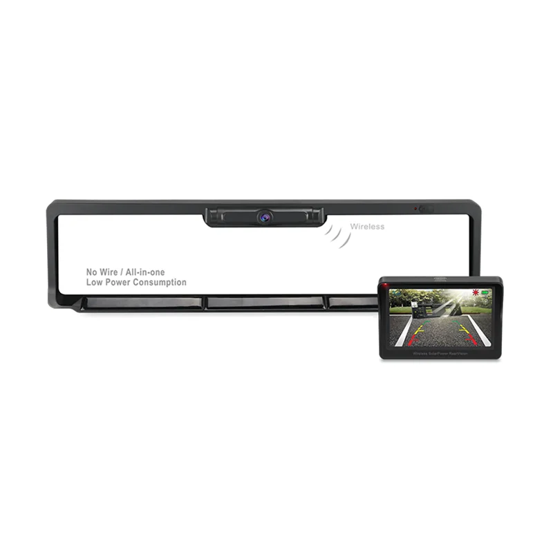 Wireless Reverse Aid Monitor Type Car Camera European Vehicle Specific with Solar Battery License Plate
Wireless Reverse Aid Monitor Type Car Camera European Vehicle Specific with Solar Battery License Plate