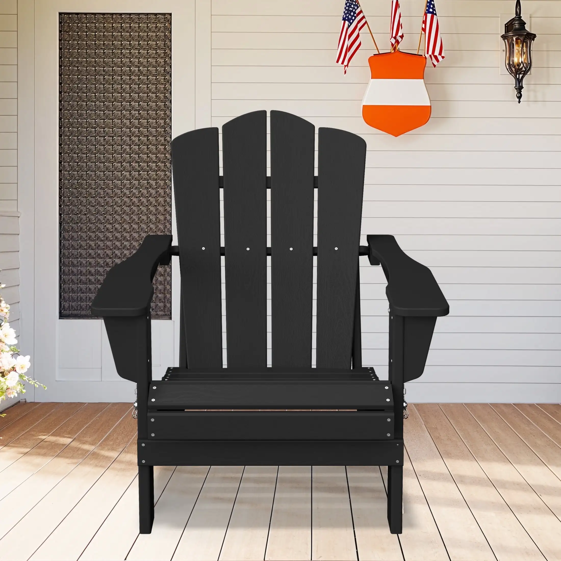 Adirondack Chair, Plastic Folding Outdoor Patio Lawn Chairs, Outside HDPE Chairs for Lawn, Yard, Black
Adirondack Chair, Plastic Folding Outdoor Patio Lawn Chairs, Outside HDPE Chairs for Lawn, Yard, Black
