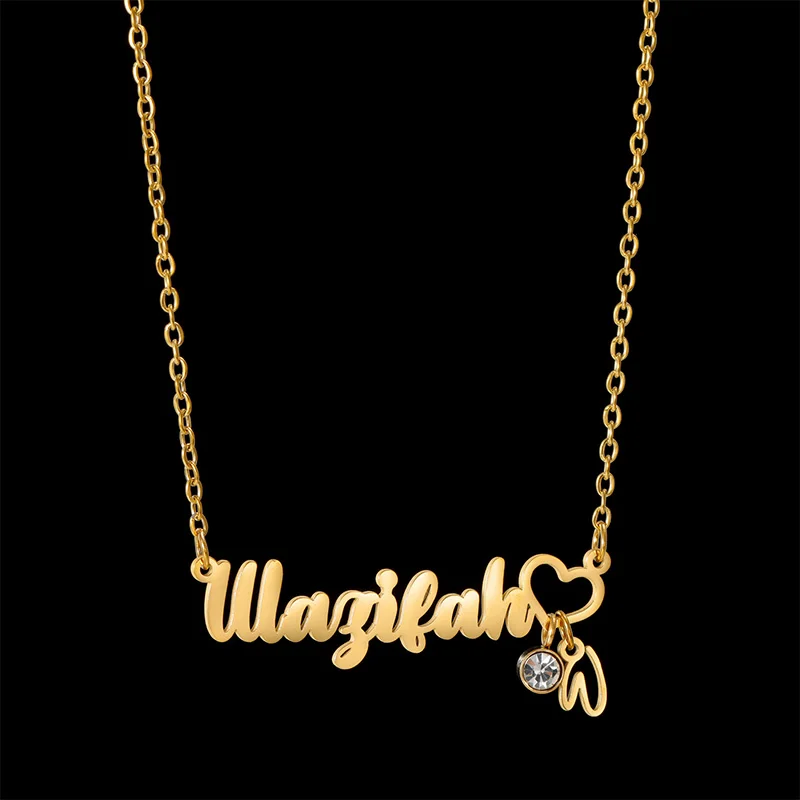 Nextvance персонализированное ожерелье с именем на заказ для женщин, табличка с именем из нержавеющей стали, модное колье с камнем, ювелирные изделия, подарки на день рождения 
Nextvance персонализированное ожерелье с именем на заказ для женщин, табличка с именем из нержавеющей стали, модное колье с камнем, ювелирные изделия, подарки на день рождения