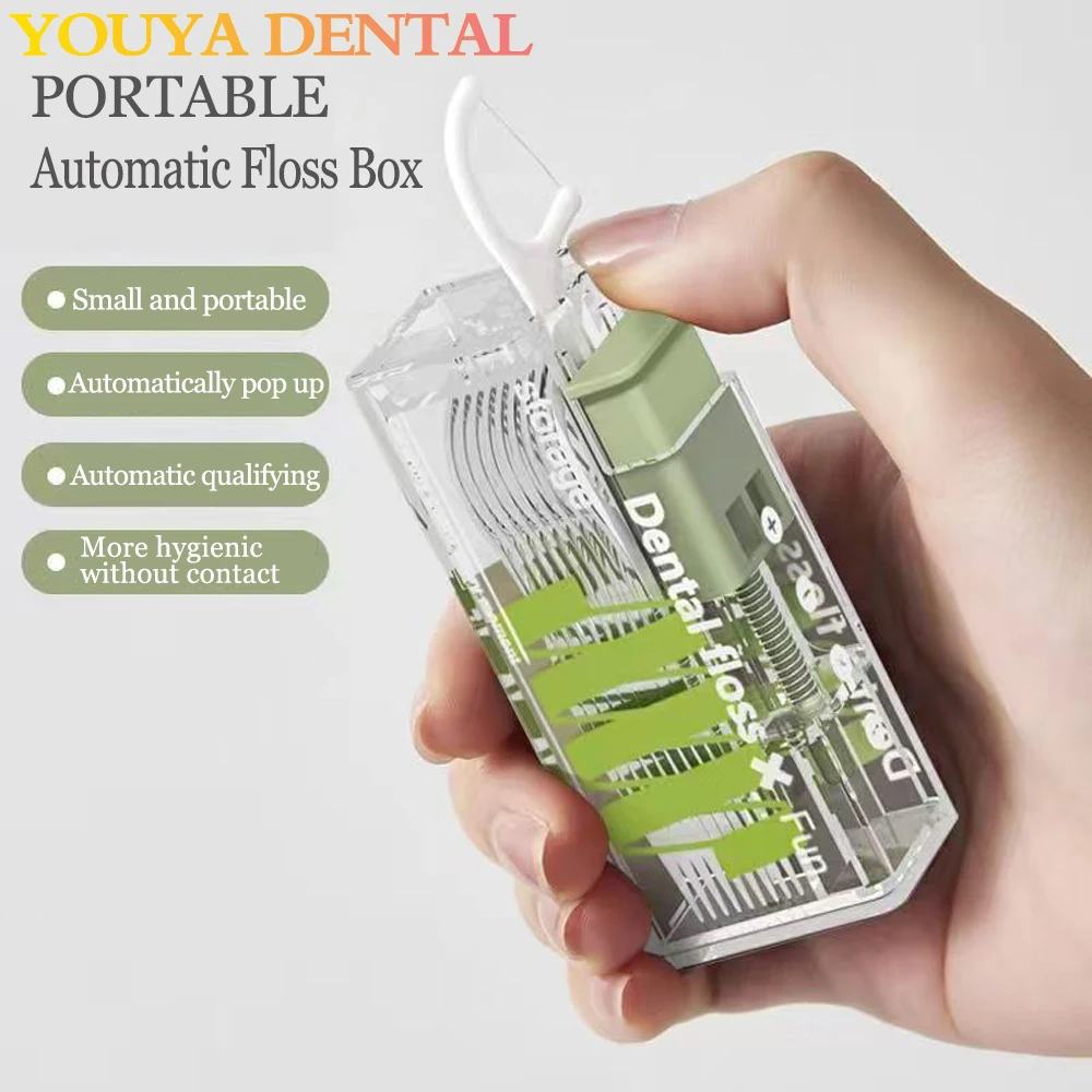 Dental Floss Dispenser Portable Floss Box Auto Pop Up Mini Floss Stick Storage Box Oral Care Floss Organiser With 10Pcs Floss
Dental Floss Dispenser Portable Floss Box Auto Pop Up Mini Floss Stick Storage Box Oral Care Floss Organiser With 10Pcs Floss