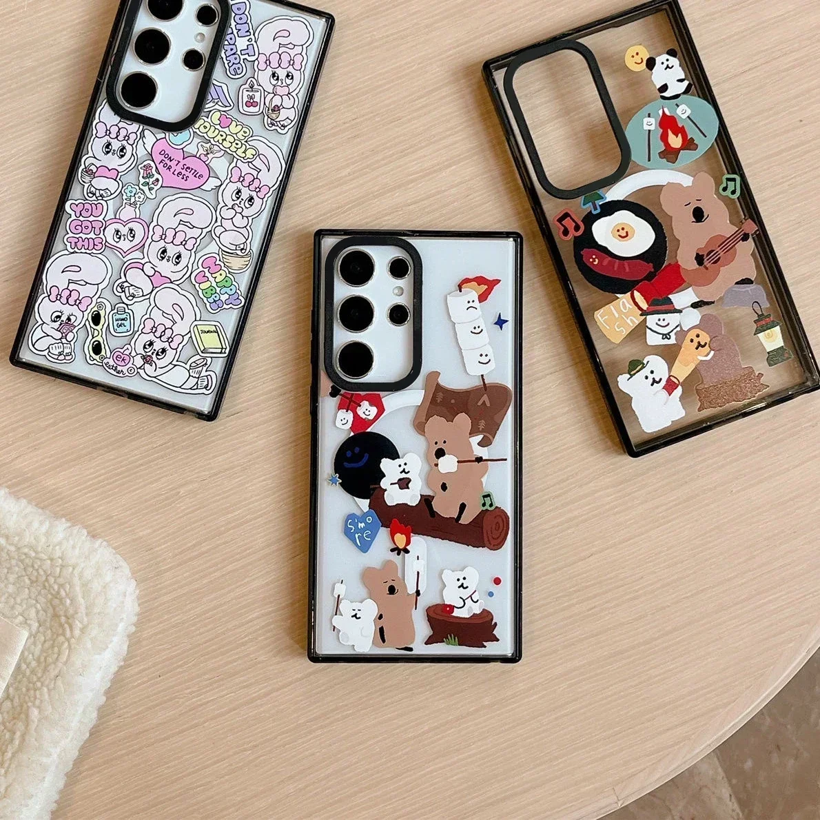 Rabbit Bear Magnetic Acrylic Black Border Magnetic Phone Case for Samsung Galaxy S25 + Plus S24 S23 Ultra S25U Protective Shell
Rabbit Bear Magnetic Acrylic Black Border Magnetic Phone Case for Samsung Galaxy S25 + Plus S24 S23 Ultra S25U Protective Shell