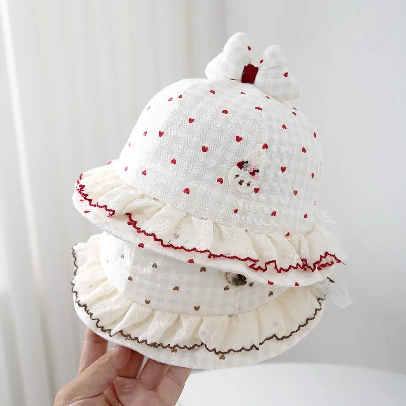 Spring Autumn Girls Cotton Hat Baby Cute Floral Bucket Hats Kids Breathable Pink Hat 6-18M 
Spring Autumn Girls Cotton Hat Baby Cute Floral Bucket Hats Kids Breathable Pink Hat 6-18M