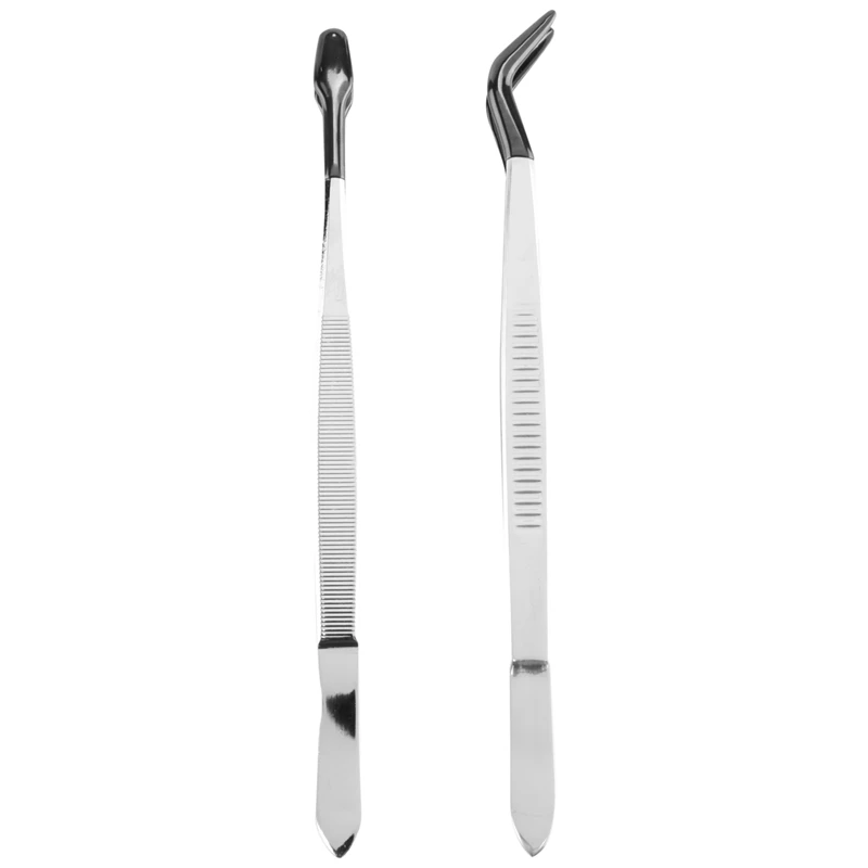 2 Pcs of Rubber Tip Tweezers Set for Craft Laboratory Industrial Hobby Tweezers Pliers Jewelry Stamp Plastic Box 15cm
2 Pcs of Rubber Tip Tweezers Set for Craft Laboratory Industrial Hobby Tweezers Pliers Jewelry Stamp Plastic Box 15cm