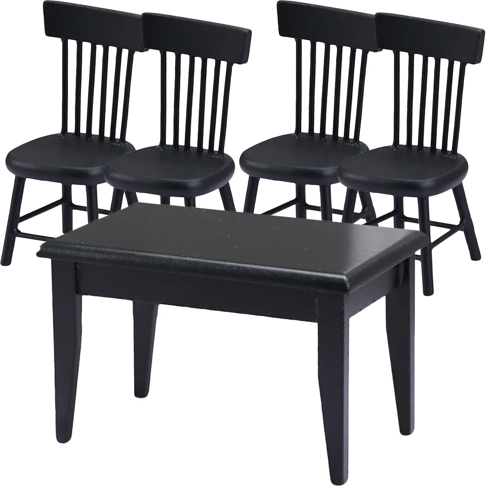 5 Pcs Chair for Tables Mini Dining Miniature Ornament Toy Furniture Kit Garden Black Model Micro Scene
5 Pcs Chair for Tables Mini Dining Miniature Ornament Toy Furniture Kit Garden Black Model Micro Scene