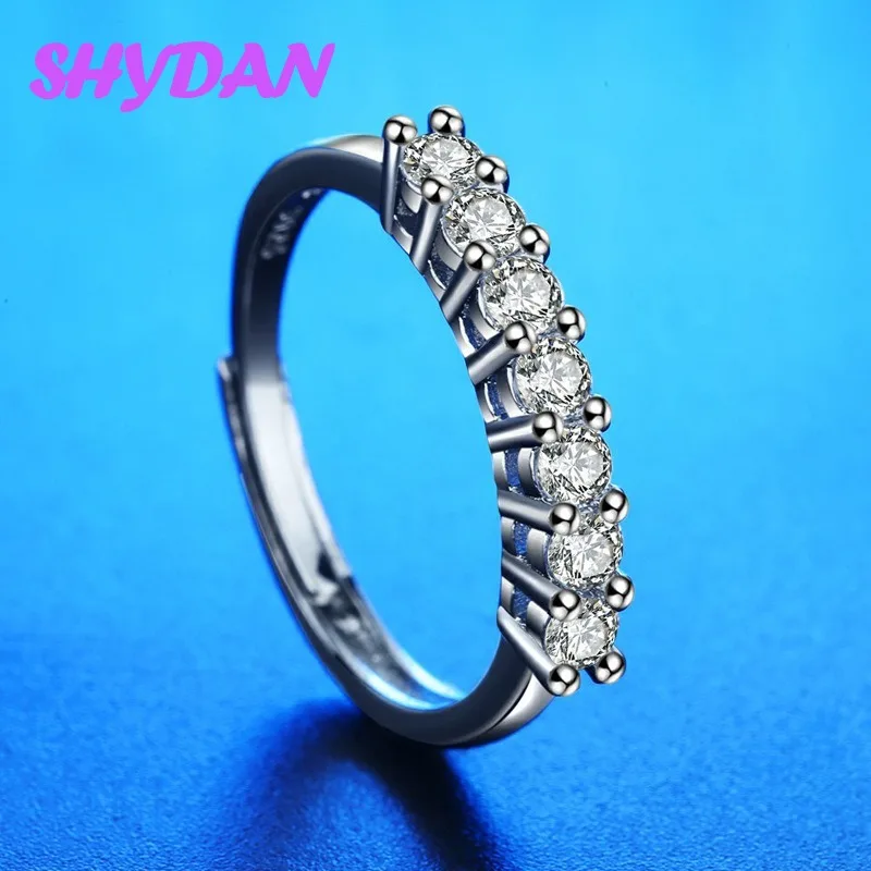 SHYDAN 925 Sterling Silver Simple Pave Zircon Adjustable Ring For Women Fashion Jewelry
SHYDAN 925 Sterling Silver Simple Pave Zircon Adjustable Ring For Women Fashion Jewelry