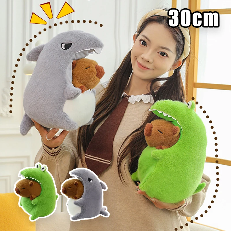 30cm Shark Crocodile Capybara Morphing Plush Toy Soft Stuffed Animal Convertible Waterland Creature Kids Educational Play Gift
30cm Shark Crocodile Capybara Morphing Plush Toy Soft Stuffed Animal Convertible Waterland Creature Kids Educational Play Gift