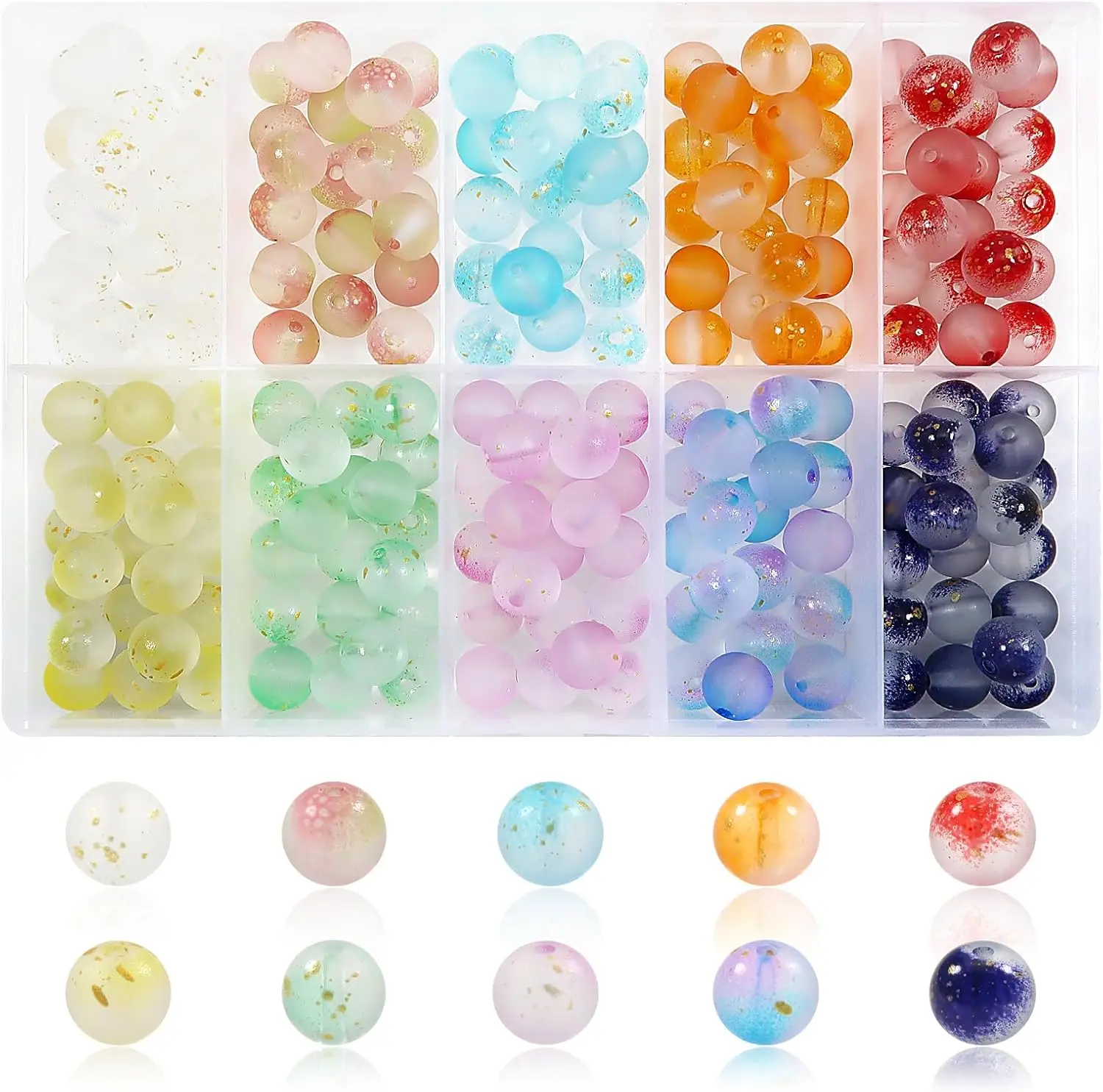 200pcs 8mm Glass Beads for Jewelry Making Crystal Glass Lampwork Beads Round Loose Spacer Beads Craft Supplies for Bracelets Jew
200pcs 8mm Glass Beads for Jewelry Making Crystal Glass Lampwork Beads Round Loose Spacer Beads Craft Supplies for Bracelets Jew