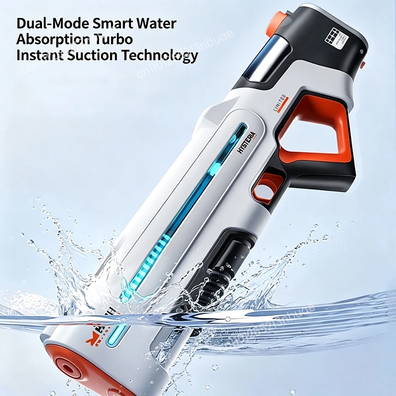 New Pulse Colorful Flashing Electric Continuous Water Gun Toy Automatic Water Suction Large Capacity Adult Water Toy Gift
New Pulse Colorful Flashing Electric Continuous Water Gun Toy Automatic Water Suction Large Capacity Adult Water Toy Gift