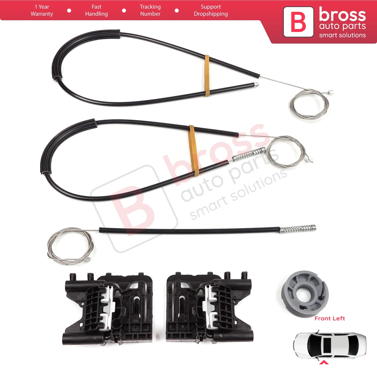 BWR5527 Power Window Regulator Repair Kit Front Left Door for Land Rover Range Rover Sport MK2 L494 2013-2022 LR077816
BWR5527 Power Window Regulator Repair Kit Front Left Door for Land Rover Range Rover Sport MK2 L494 2013-2022 LR077816