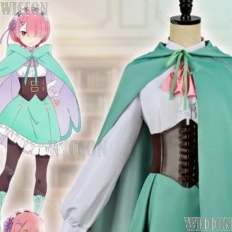 Anime Re:zero Season Four Cosplay Ramm Green Magic Robe Hat Dress Fashion Y2K Style Uniform Halloween Christmas Navidad Carnaval
Anime Re:zero Season Four Cosplay Ramm Green Magic Robe Hat Dress Fashion Y2K Style Uniform Halloween Christmas Navidad Carnaval