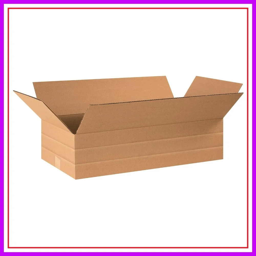 Multi-Depth Corrugated Cardboard Box 24"L x 12"W x 6"H, Kraft, for Shipping, Packing and Moving (Pack of 20)
Multi-Depth Corrugated Cardboard Box 24"L x 12"W x 6"H, Kraft, for Shipping, Packing and Moving (Pack of 20)