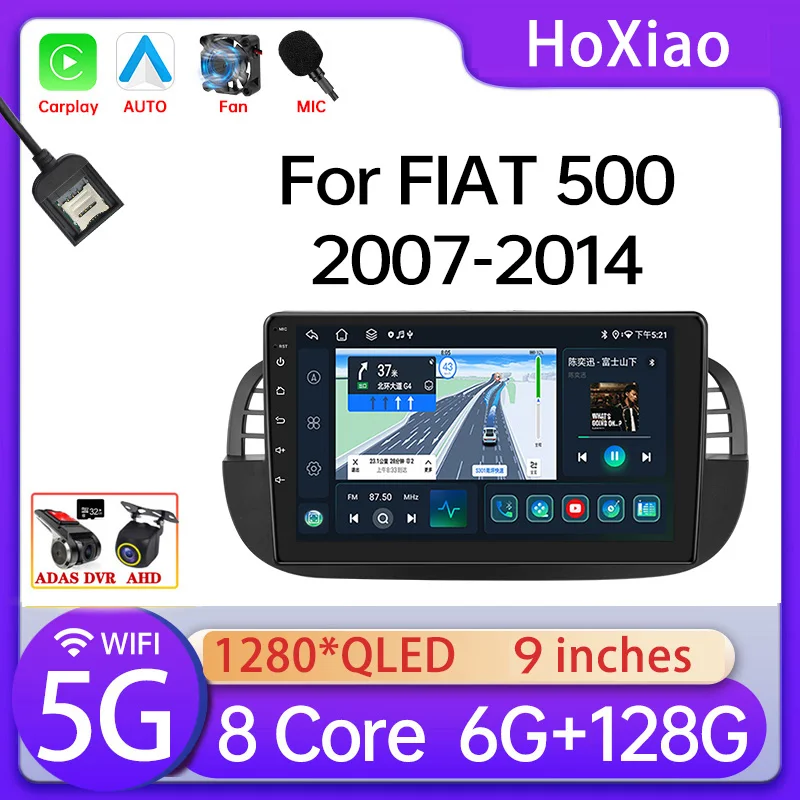 9'' Android 12 Car Radio For Fiat 500 2007-2015 Stereo Multimedia Video Player Navigation GPS DSP BT 4G Carplay Autoradio 2din
9'' Android 12 Car Radio For Fiat 500 2007-2015 Stereo Multimedia Video Player Navigation GPS DSP BT 4G Carplay Autoradio 2din