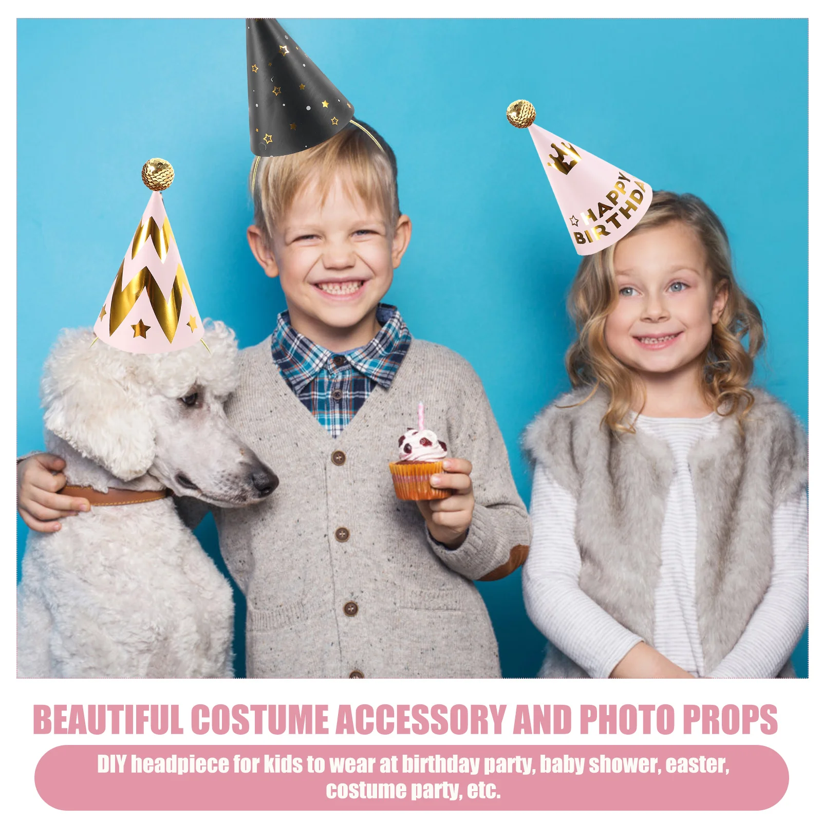 6pcs Birthday Hats Kids DIY Party Cap Decorations Sequins Ball Design Photo Props Video Shoots Festive Accessories
6pcs Birthday Hats Kids DIY Party Cap Decorations Sequins Ball Design Photo Props Video Shoots Festive Accessories