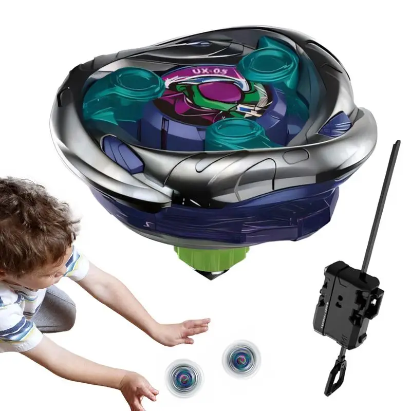 UX-05 Gyro Combat Battling Game Top Battle Gyro Toy with Launch Device for Kids for Stadium Outdoor Party Birthday Random Color
UX-05 Gyro Combat Battling Game Top Battle Gyro Toy with Launch Device for Kids for Stadium Outdoor Party Birthday Random Color