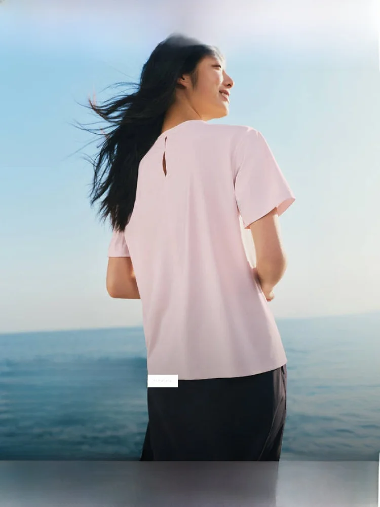 Женская футболка Bananain Cool Feeling Quick Dry с коротким рукавом, свободного кроя, с вырезами, влагоотводящая, для активного отдыха, повседневная, спортивная одежда
Женская футболка Bananain Cool Feeling Quick Dry с коротким рукавом, свободного кроя, с вырезами, влагоотводящая, для активного отдыха, повседневная, спортивная одежда