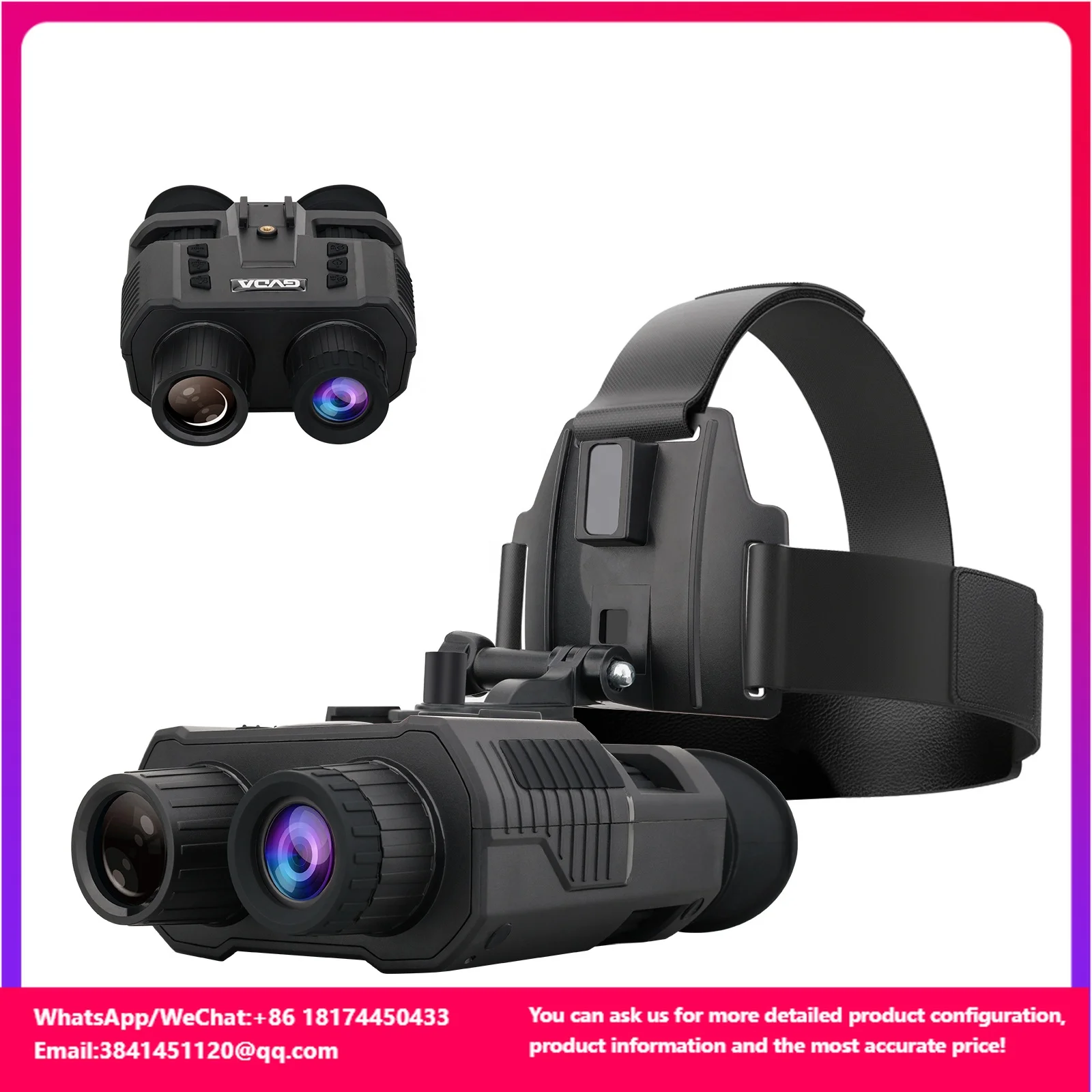 GVDA Professional IR Digital Night Vision Binoculars Optics Sight Mount On Head Sighting Telescope For Hunting Shooting
GVDA Professional IR Digital Night Vision Binoculars Optics Sight Mount On Head Sighting Telescope For Hunting Shooting