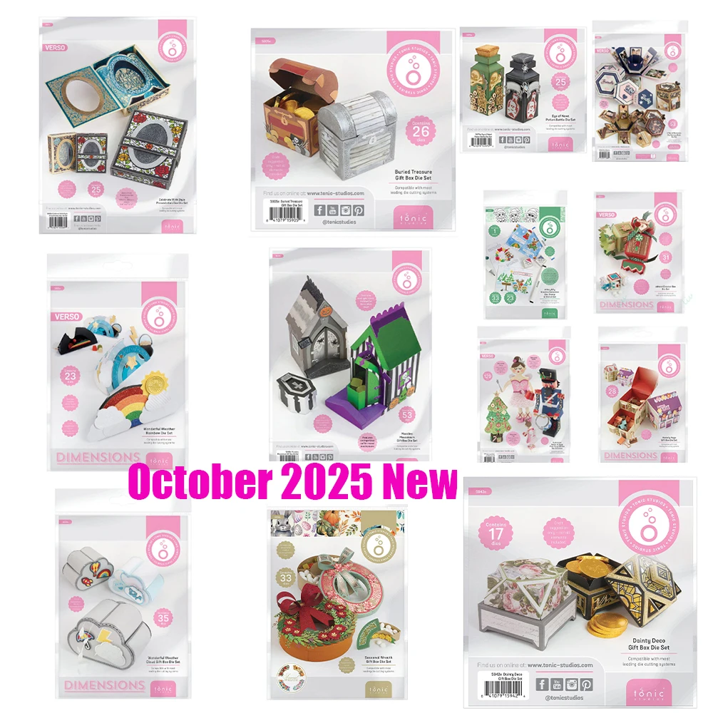 Dainty Deco Gift Box - Create & Make Metal Cutting Dies for DIY Scrapbooking Handmade Photo Album Collection 2025 October New
Dainty Deco Gift Box - Create & Make Metal Cutting Dies for DIY Scrapbooking Handmade Photo Album Collection 2025 October New