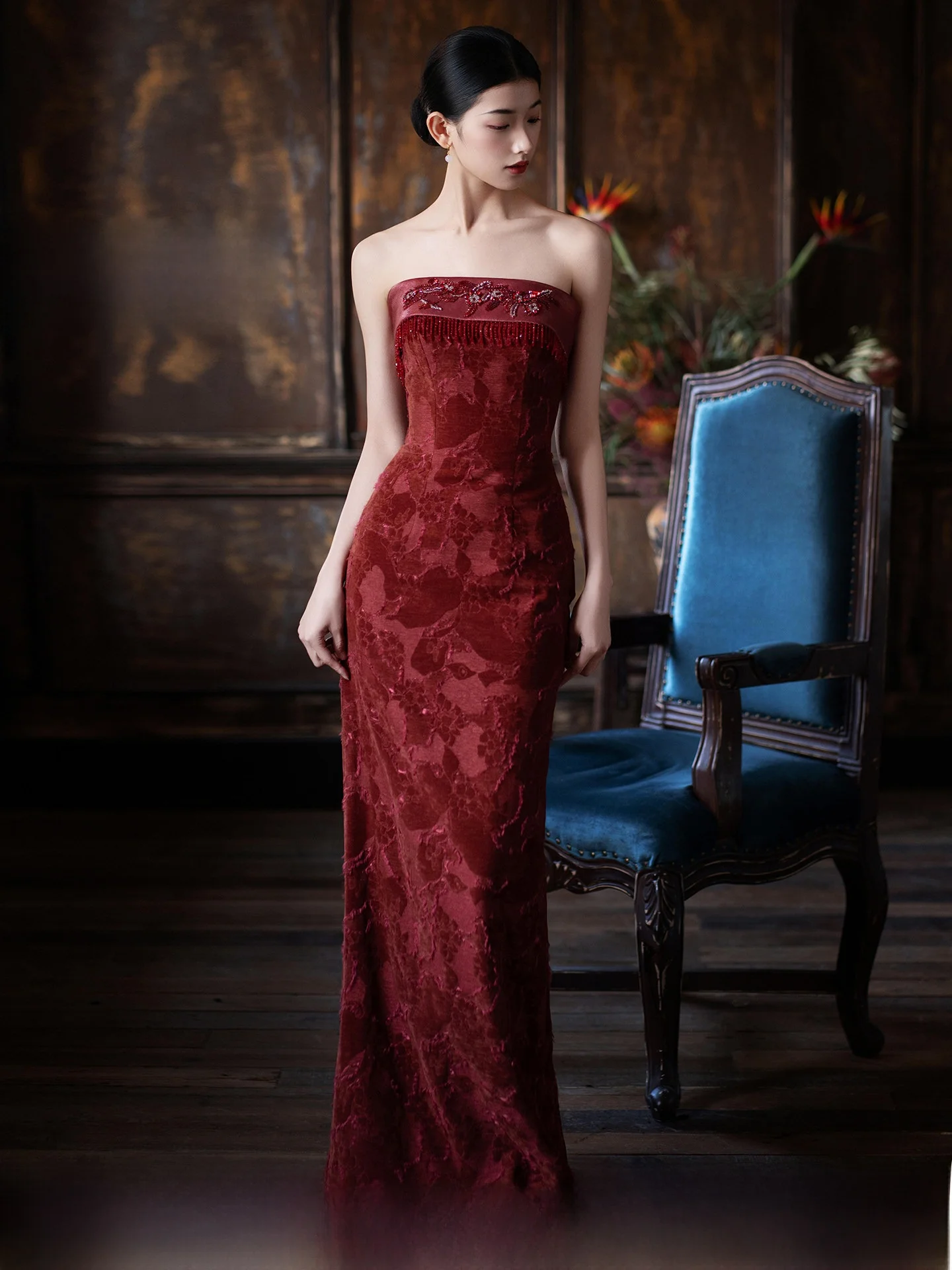 New Chinese Style Red Bridal Morning Robe Women's Sexy Slimming Return Gift Dress for Wedding Reception Banquet Welcome
New Chinese Style Red Bridal Morning Robe Women's Sexy Slimming Return Gift Dress for Wedding Reception Banquet Welcome