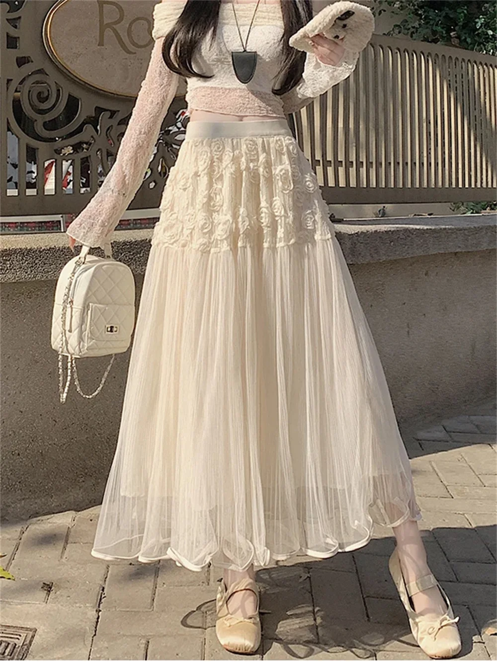 Women Elastic High Waist Tulle Mesh Tutu Skirt Gauze Skirts Summer Harajuku Pleated A-line Long Skirt Pleated Loose Puffy Skirt
Women Elastic High Waist Tulle Mesh Tutu Skirt Gauze Skirts Summer Harajuku Pleated A-line Long Skirt Pleated Loose Puffy Skirt