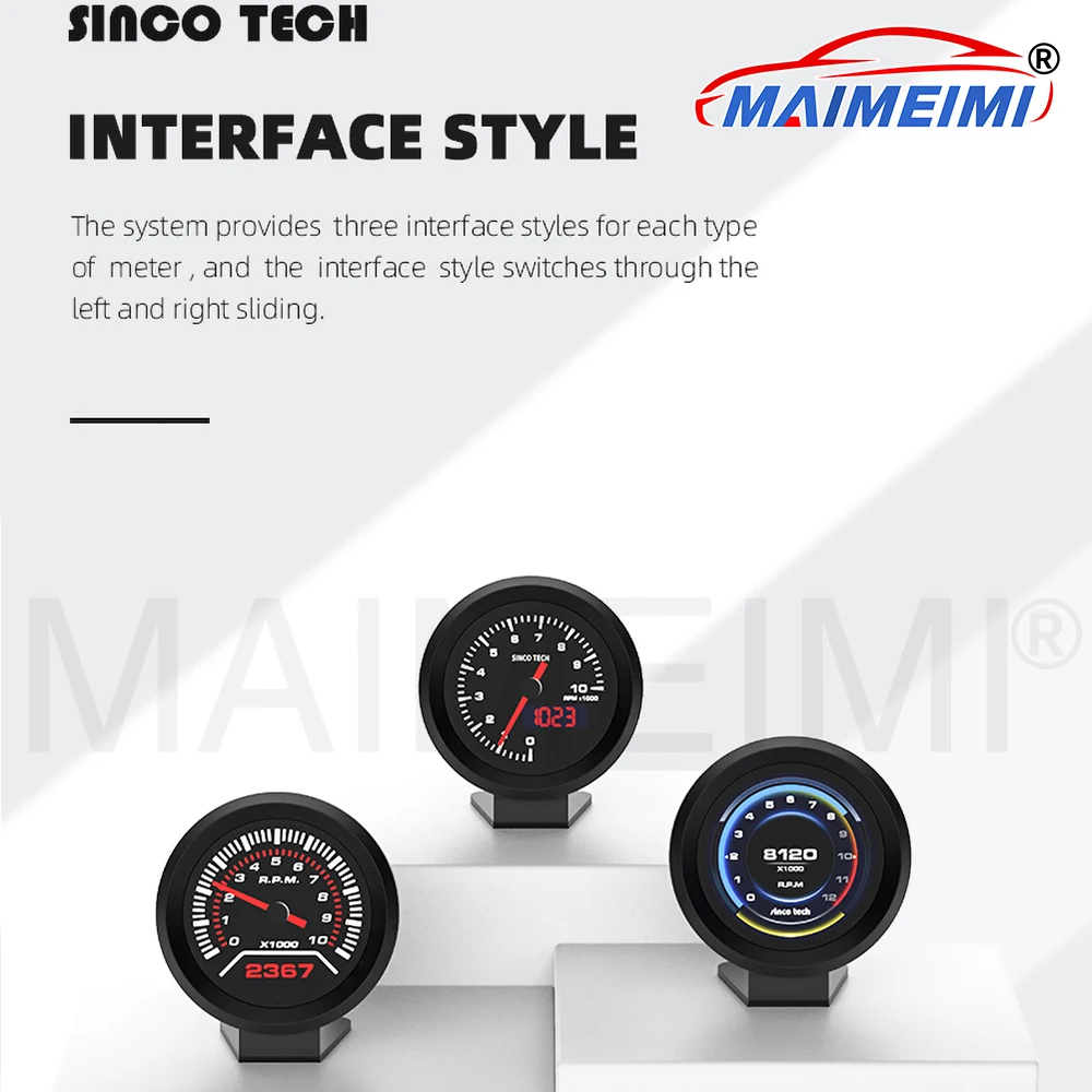NEW 9-in-1 Universal Touch Screen Digital Tachometer With Speedometer/Volts/Boost/Pressure Gauge /Water/oil temperature gauge
NEW 9-in-1 Universal Touch Screen Digital Tachometer With Speedometer/Volts/Boost/Pressure Gauge /Water/oil temperature gauge