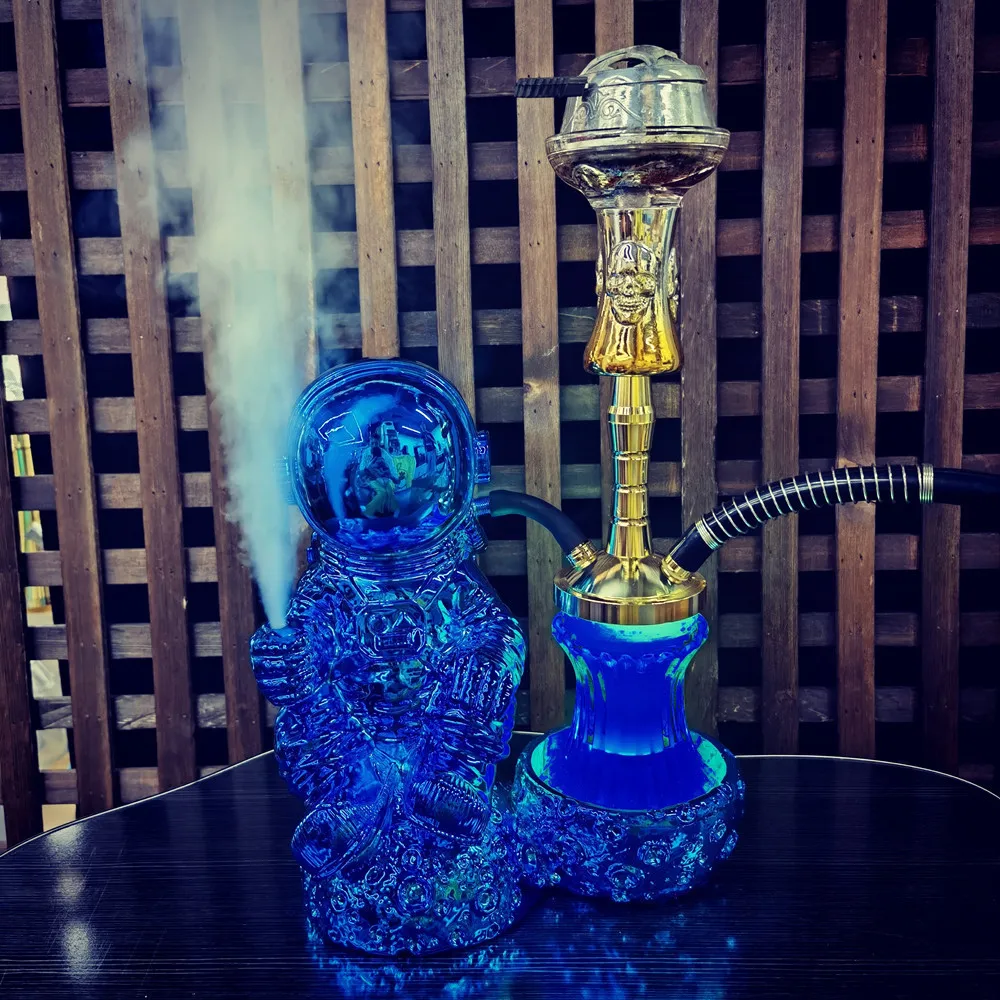 Astronaut Modeling Resin Process Hookah Electroplating Process LED Light Shisha KTV Bar Single Tube Kool Smoking Accessoiries
Astronaut Modeling Resin Process Hookah Electroplating Process LED Light Shisha KTV Bar Single Tube Kool Smoking Accessoiries