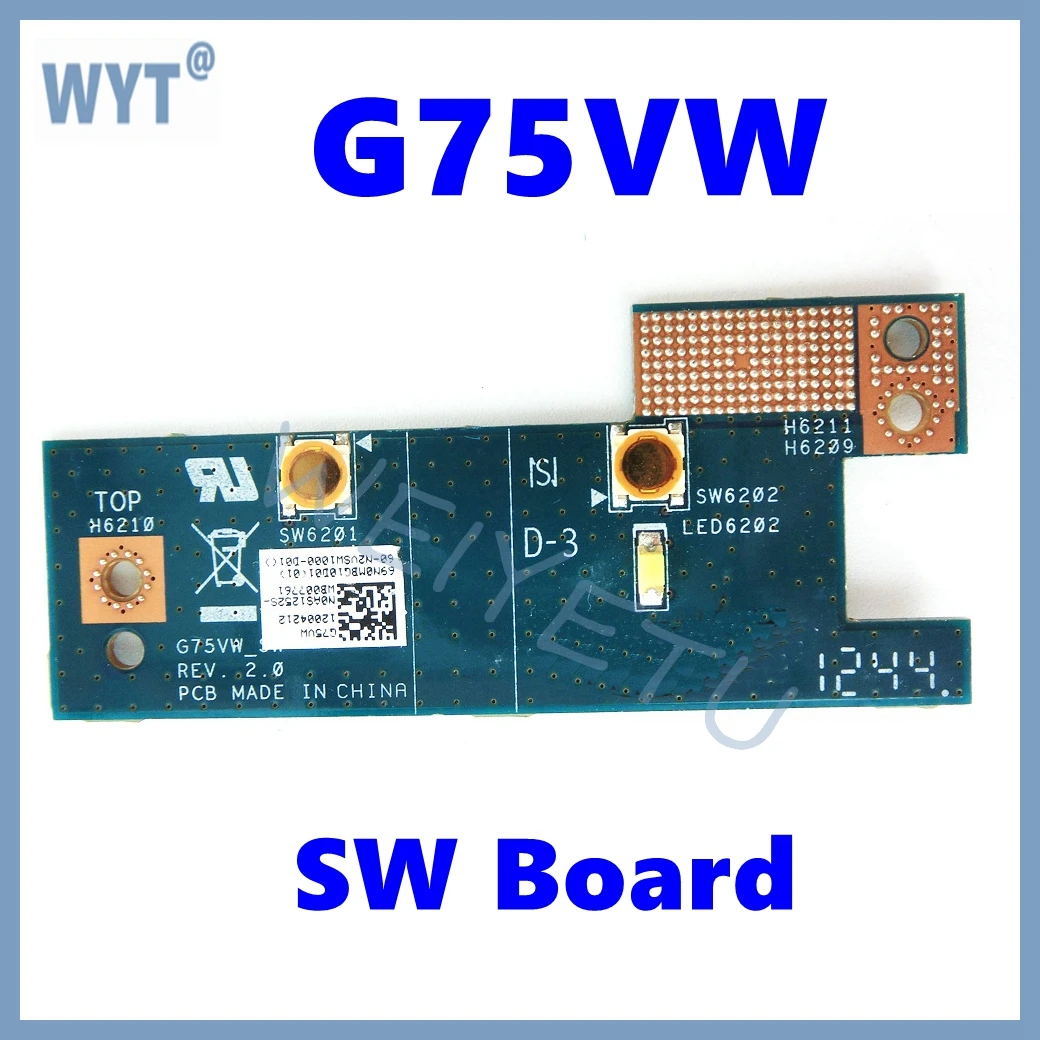 G75VW Switch board or HDD Board For ASUS G75V G75VW G75VX power button board G75VW_SW / HDD G75VW
G75VW Switch board or HDD Board For ASUS G75V G75VW G75VX power button board G75VW_SW / HDD G75VW