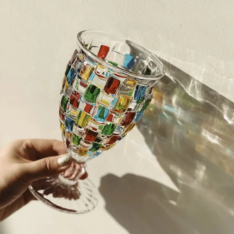 Nordic Ins Retro Colored Glass Cup Italian Living Room Kitchen Woven Hand-painted Cold Water Cup Home Decoration Accessories
Nordic Ins Retro Colored Glass Cup Italian Living Room Kitchen Woven Hand-painted Cold Water Cup Home Decoration Accessories