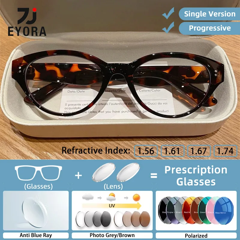 EYORA Anti Blue Light Reading Glasses Women TR90 Fashion Customize Prescription Glasses Photochromic Myopia Hyperopia Eyewear
EYORA Anti Blue Light Reading Glasses Women TR90 Fashion Customize Prescription Glasses Photochromic Myopia Hyperopia Eyewear