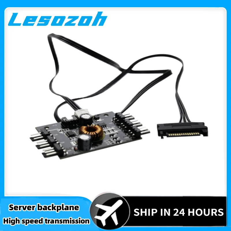 Custom Made PWM Fan HUB Desktop Computer CPU Fan Expander Supports 3 pin 4 pin PWM Fan Supports 12V
Custom Made PWM Fan HUB Desktop Computer CPU Fan Expander Supports 3 pin 4 pin PWM Fan Supports 12V