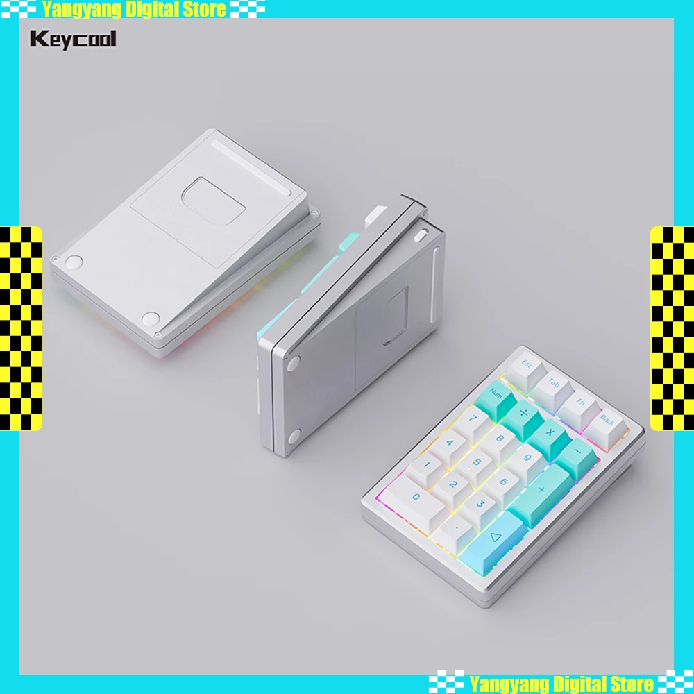Keycool K21MAX Mechanical Keyboard Aluminum Alloy Three Mode Wireless Mini Numpad Keyboard RGB Hot Swap ErgonomicsOffice Gifts
Keycool K21MAX Mechanical Keyboard Aluminum Alloy Three Mode Wireless Mini Numpad Keyboard RGB Hot Swap ErgonomicsOffice Gifts