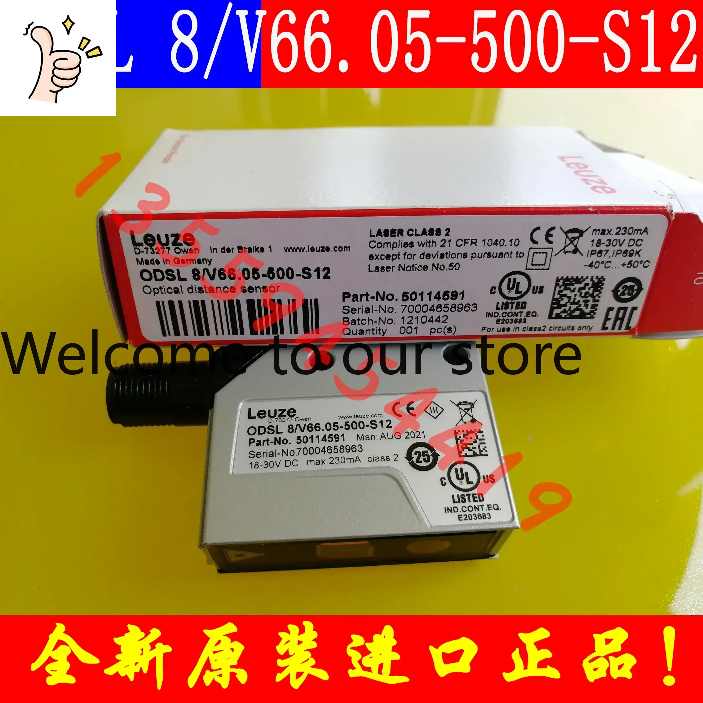 2026.4 LEUZE Laoyi Measurement Optoelectronic Sensor ODSL 8/V66.03 05 06-500-S12 Original Genuine Product Ordering
2026.4 LEUZE Laoyi Measurement Optoelectronic Sensor ODSL 8/V66.03 05 06-500-S12 Original Genuine Product Ordering