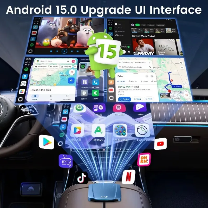 Universal Carlinkit Tbox ultra Tv Dongl 6350 8G 256Gb Wireless 5G 2.4G Carplay Adapter Sans Fil Car Play Android 15 Ai Box
Universal Carlinkit Tbox ultra Tv Dongl 6350 8G 256Gb Wireless 5G 2.4G Carplay Adapter Sans Fil Car Play Android 15 Ai Box