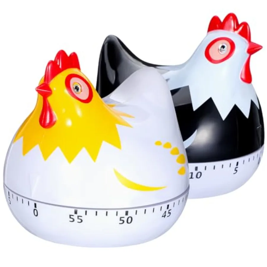 2pcs Kitchen Timer Wind Up 60Minute Mechanical Visual Timers 3D Chicken Shaped Alarm Clock Egg Timer Countdown Clocks for Class
2pcs Kitchen Timer Wind Up 60Minute Mechanical Visual Timers 3D Chicken Shaped Alarm Clock Egg Timer Countdown Clocks for Class