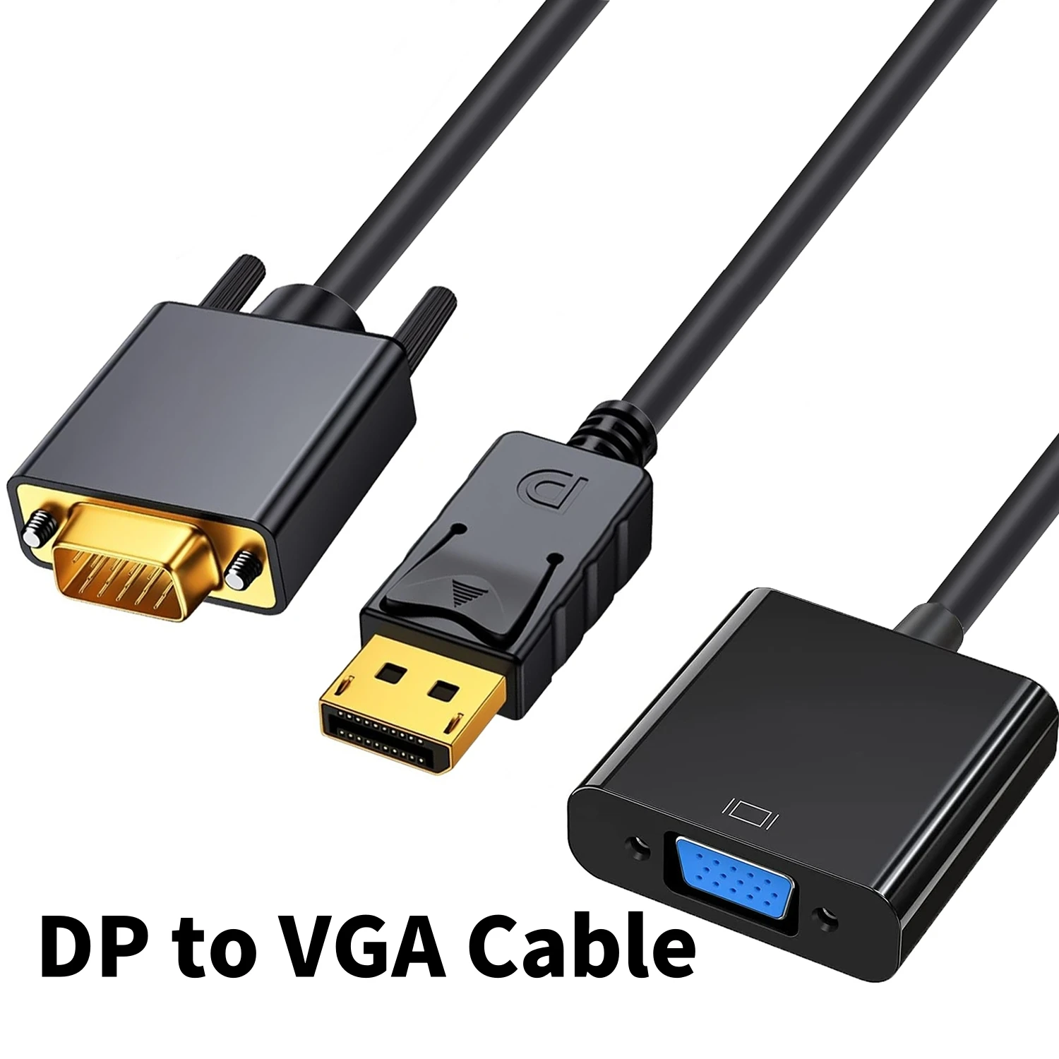 DP To VGA Adapter Cable Compatible with HP Elitebook Dell Laptop Desktop PC DisplayPort Host To VGA Monitor/Projector Cord
DP To VGA Adapter Cable Compatible with HP Elitebook Dell Laptop Desktop PC DisplayPort Host To VGA Monitor/Projector Cord