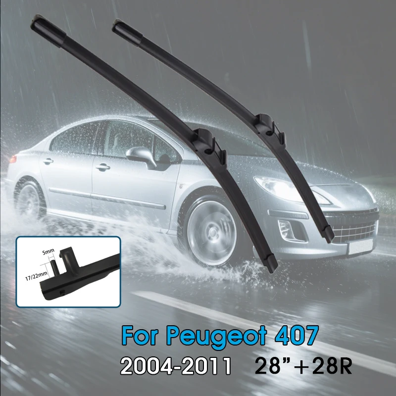 Автомобильные щетки стеклоочистителя 28 "+ 28R" для Peugeot 407 Wagon Sedan Copue 2004-2011, лобовое стекло, щетки переднего окна, автомобильные аксессуары
Автомобильные щетки стеклоочистителя 28 "+ 28R" для Peugeot 407 Wagon Sedan Copue 2004-2011, лобовое стекло, щетки переднего окна, автомобильные аксессуары