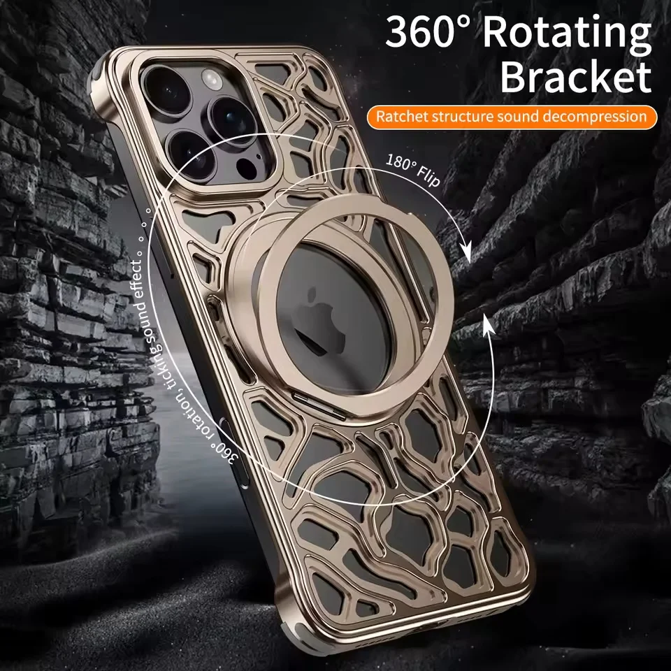 Magnetic Metal Anti-Fall Phone Case For iPhone 15 16 Pro Max 360 Degree Rotation Aluminum Alloy Shockproof Cover For Apple 15 16
Magnetic Metal Anti-Fall Phone Case For iPhone 15 16 Pro Max 360 Degree Rotation Aluminum Alloy Shockproof Cover For Apple 15 16
