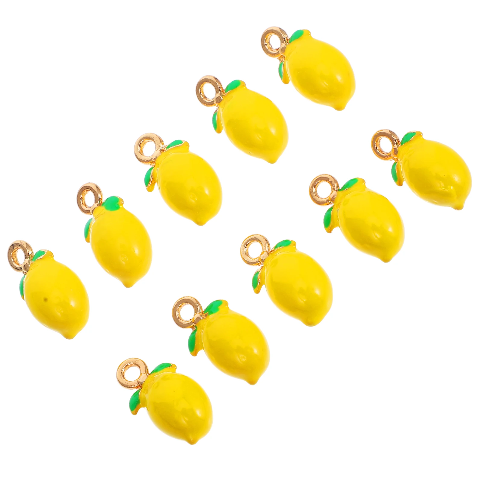 10pcs Lemon Pendant Necklace Cute Fruit Charms Jewelry Making Peach Alloy Enamel Pendants Realistic Design Fade Resistant
10pcs Lemon Pendant Necklace Cute Fruit Charms Jewelry Making Peach Alloy Enamel Pendants Realistic Design Fade Resistant