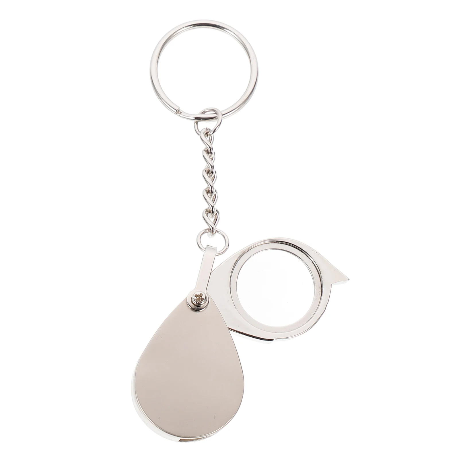 Foldable Mini Loupe Magnifier Keychain Silver Keyrings Retractable Lens Jewelry Tool Portable Dustproof Metal Case High
Foldable Mini Loupe Magnifier Keychain Silver Keyrings Retractable Lens Jewelry Tool Portable Dustproof Metal Case High