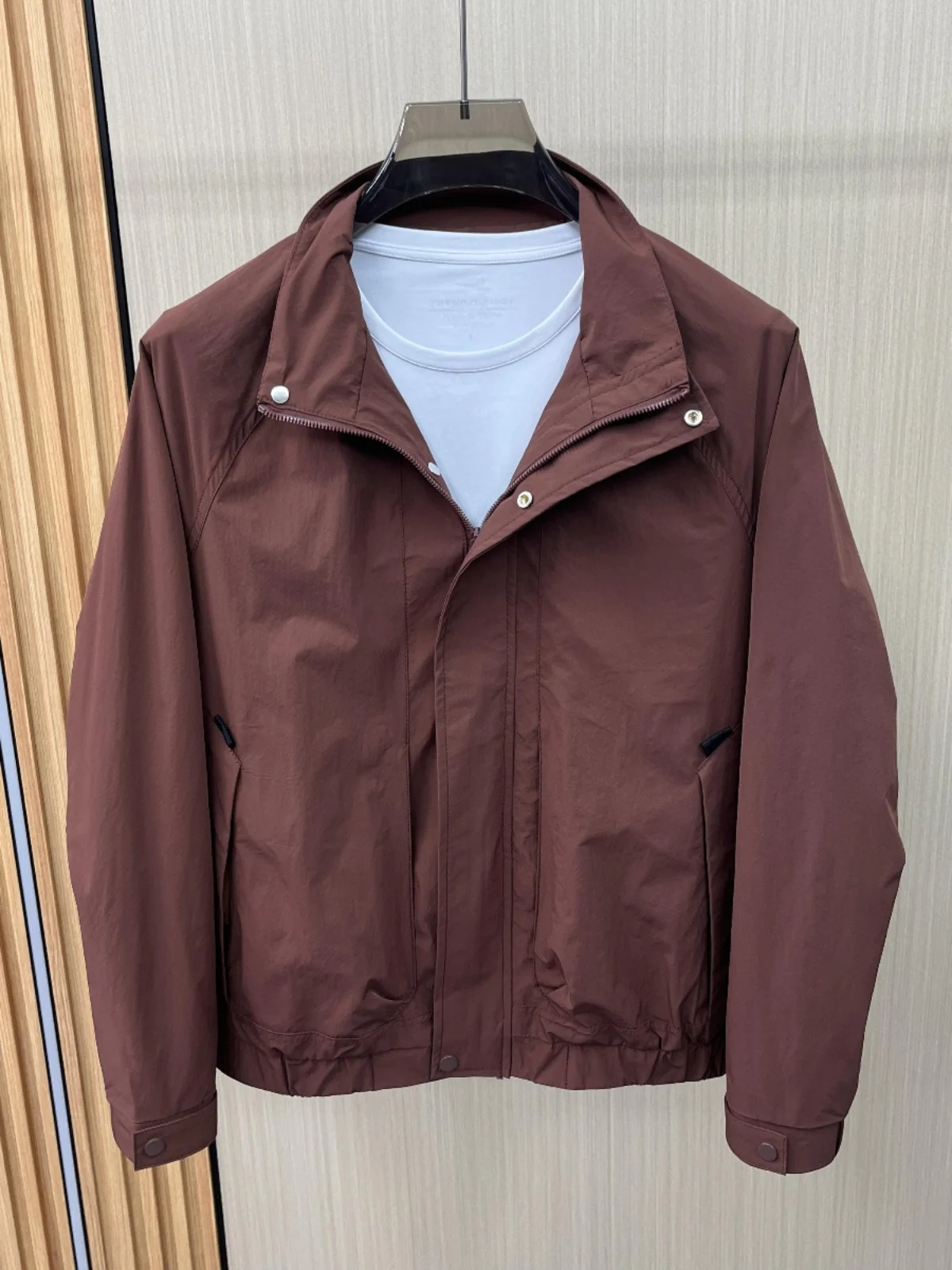 New Men's Casual Stand Collar Jaet Spring Faion Slim Fit Bla Polyester Nylon Cosite Fiber Anti Wind Daily Wear
New Men's Casual Stand Collar Jaet Spring Faion Slim Fit Bla Polyester Nylon Cosite Fiber Anti Wind Daily Wear