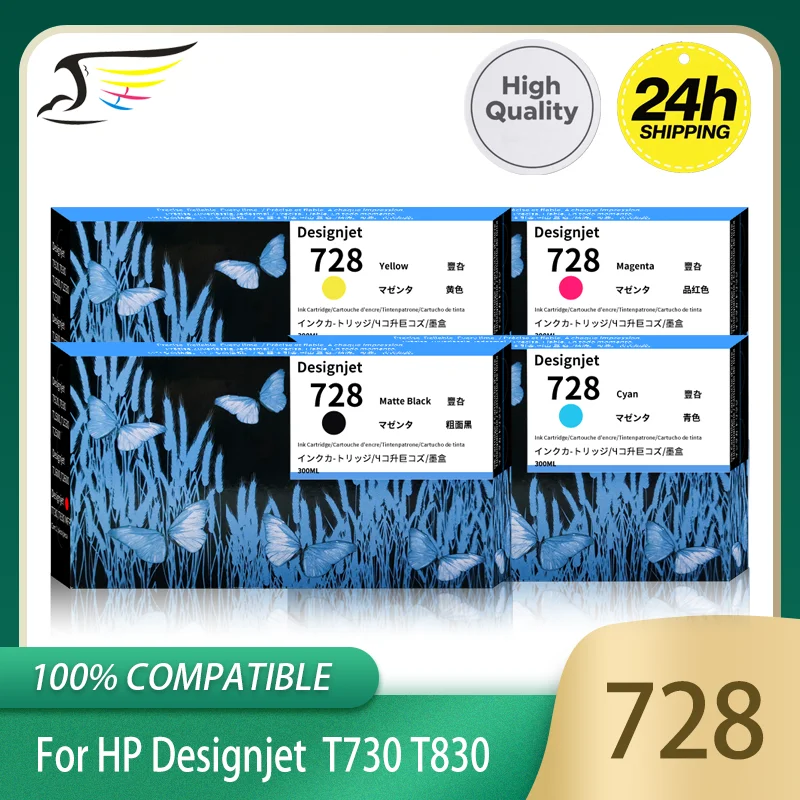 BFHH For HP 728 728XL Compatible Ink Cartridge For HP DesignJet T730 T830 With Full Ink F9J68A F9J67A F9J66A High Quality
BFHH For HP 728 728XL Compatible Ink Cartridge For HP DesignJet T730 T830 With Full Ink F9J68A F9J67A F9J66A High Quality