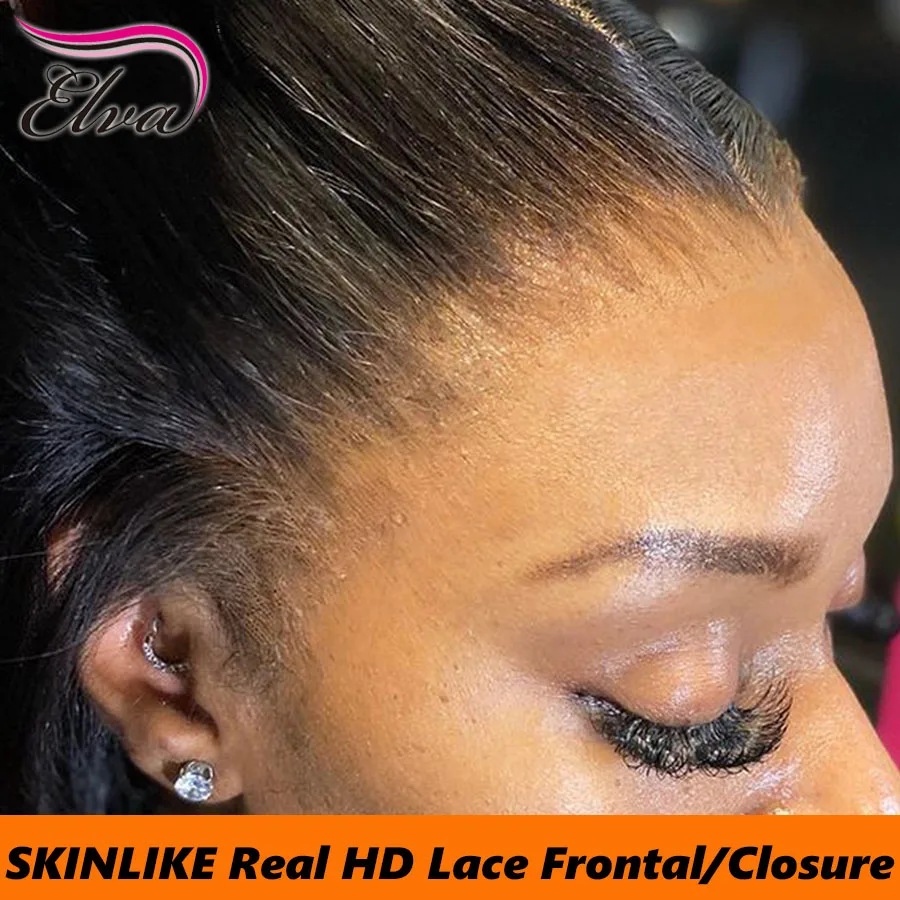 Elva Ultra Thin HD Lace 13X6 Frontal Only 100% Human Hair Swiss HD Lace Skin Melted Human Hair 5x5 9x6HD Lace Closures Pre Pluck
Elva Ultra Thin HD Lace 13X6 Frontal Only 100% Human Hair Swiss HD Lace Skin Melted Human Hair 5x5 9x6HD Lace Closures Pre Pluck