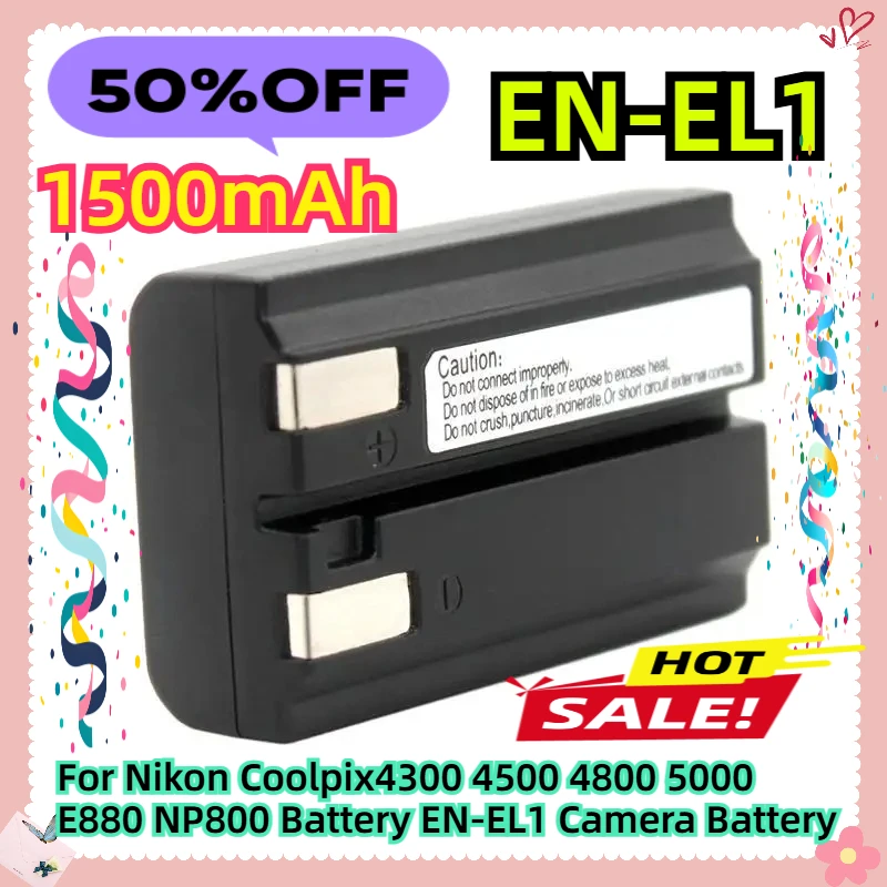 Для Nikon Coolpix4300 4500 4800 5000 E880 NP800 аккумулятор 1500 мАч EN-EL1 аккумулятор для камеры
Для Nikon Coolpix4300 4500 4800 5000 E880 NP800 аккумулятор 1500 мАч EN-EL1 аккумулятор для камеры