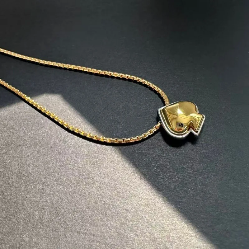 VKVVA Fashion Jewelry Minimalist Versatile Sweet Gold-plated Silver-plated Snake Bone Heart Pendant Necklace Clavicle Chain
VKVVA Fashion Jewelry Minimalist Versatile Sweet Gold-plated Silver-plated Snake Bone Heart Pendant Necklace Clavicle Chain